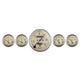 AutoMeter Gauge Kit 5 Pc. 3-1/8in. & 2-1/16in. Mech. Speedometer Antique Beige - Burkken Auto Parts