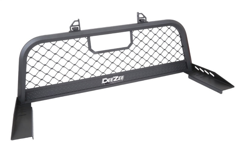 Deezee 99-16 Ford SuperDuty Cargo Management Cab Rack - Txt Blk Mesh - Burkken Auto Parts