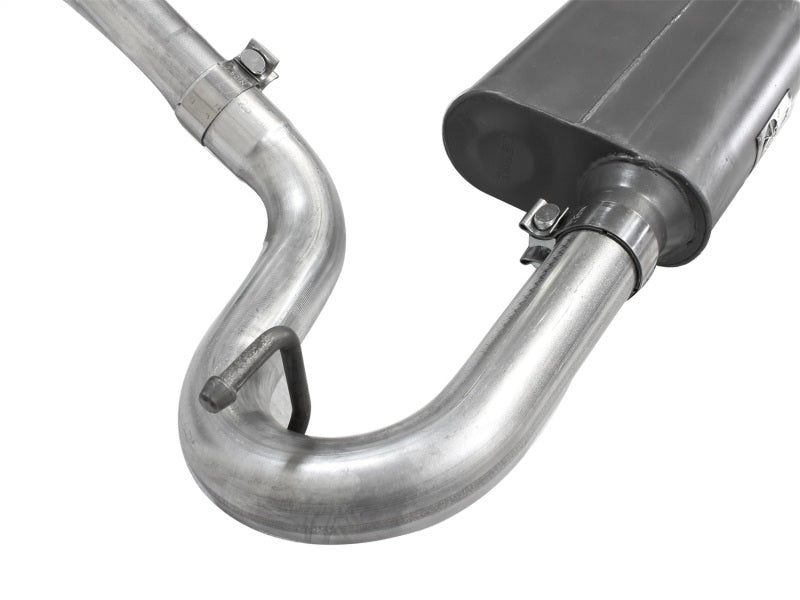aFe Scorpion Exhaust System Cat Back 2.5in Aluminized Hi-Tuck 07-18 Jeep Wrangler JK V6 3.6/3.8L - Burkken Auto Parts