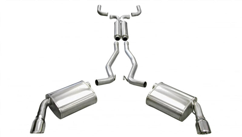 Corsa 2010-2015 Chevrolet Camaro Convertible RS 3.6L V6 Polished Sport Cat-Back + XO Exhaust - Burkken Auto Parts