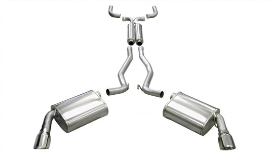 Corsa 2010-2015 Chevrolet Camaro Convertible RS 3.6L V6 Polished Sport Cat-Back + XO Exhaust - Burkken Auto Parts