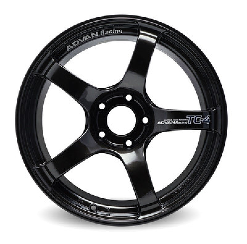Advan TC4 15x8.0 +28 4-100 Black Gunmetallic Wheel (No Ring) - Burkken Auto Parts
