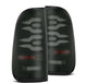 AlphaRex 97-03 Ford F150 / 99-16 Ford F250/F350/F450/F550 LUXX-Series LED Tail Lights - Black - Burkken Auto Parts