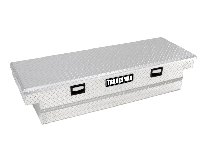 Tradesman Aluminum Single Lid Cross Bed Truck Tool Box (63in.) - Brite - Burkken Auto Parts