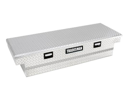 Tradesman Aluminum Single Lid Cross Bed Truck Tool Box (63in.) - Brite - Burkken Auto Parts