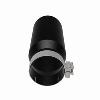 MagnaFlow Tip Stainless Black Coated Single Wall Round Single Outlet 5in Dia 4in Inlet 13in L - Burkken Auto Parts