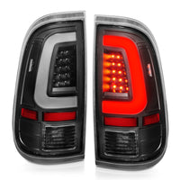 ANZO 2008-2016 Ford F-250 LED Taillights Black Housing Clear Lens (Pair) - Burkken Auto Parts