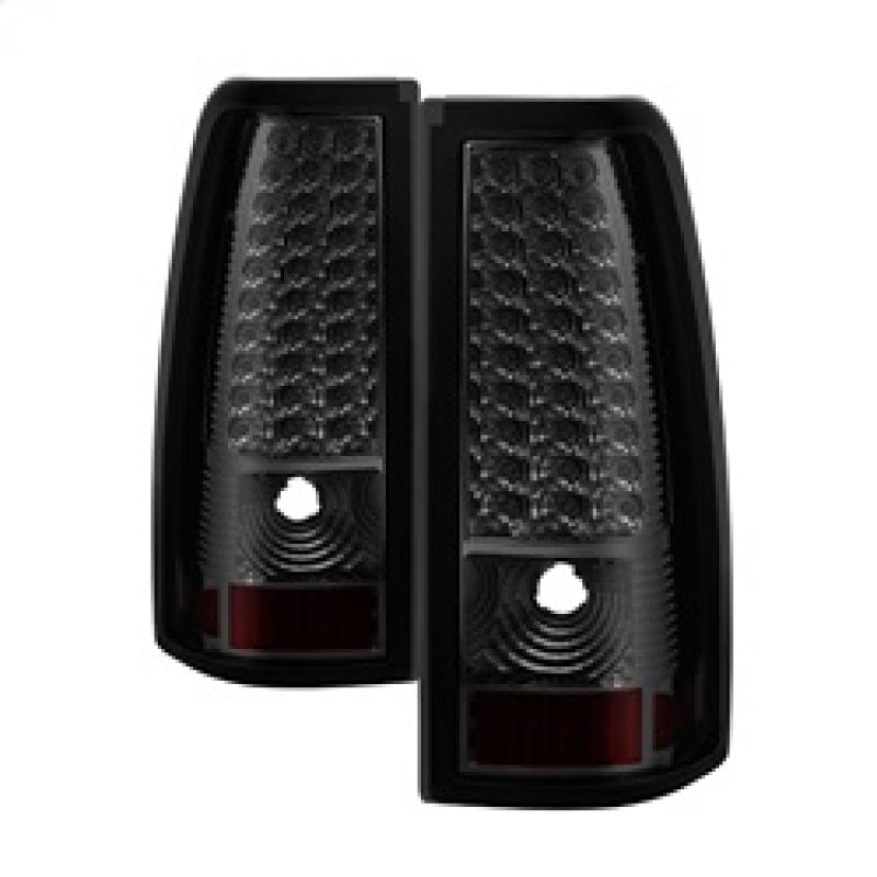 xTune Chevy Silverado 1500/2500/3500 99-02 99-03 LED Tail Lights Smoke ALT-ON-CS99-LED-SM - Burkken Auto Parts