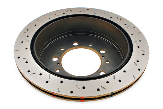 DBA 07+ Toyota Land Cruiser 200 Series Rear Drilled and Slotted 4000 Series Rotor