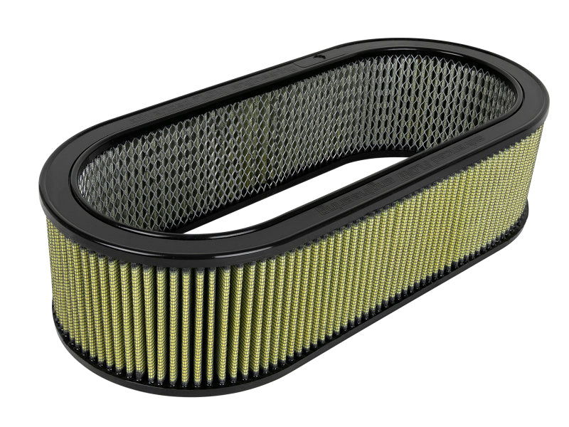 aFe MagnumFLOW Air Filters Round Racing PG7 A/F PG7 Oval Filter (18.13 x 7.25 x 6.0 w/EM) - Burkken Auto Parts