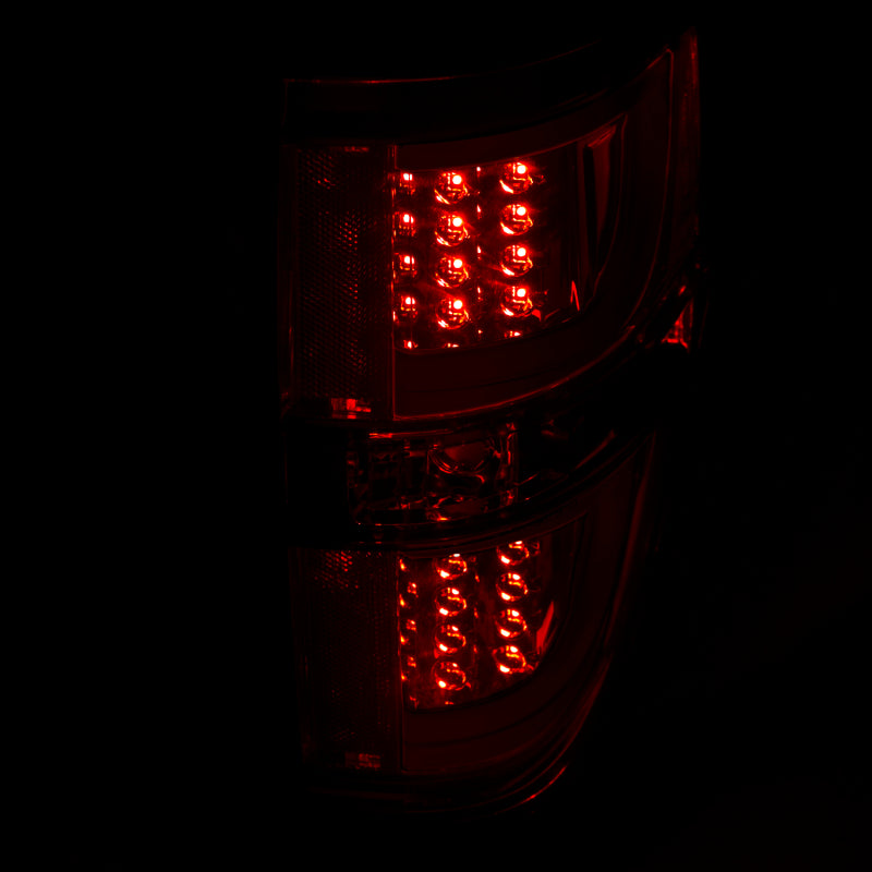 ANZO 2009-2013 Ford F-150 LED Taillights Chrome - Burkken Auto Parts
