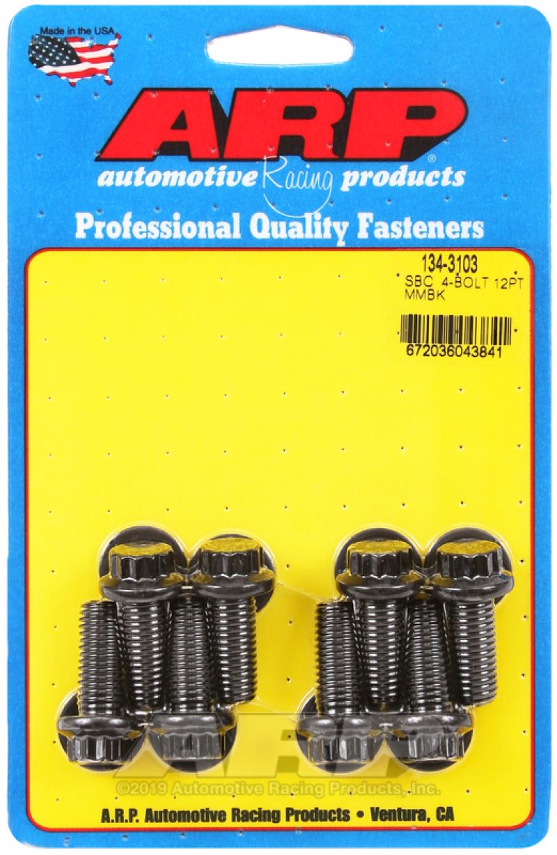 ARP SB Chevy 4 Bolt 12pt Motor Mount Bolt Kit - Burkken Auto Parts