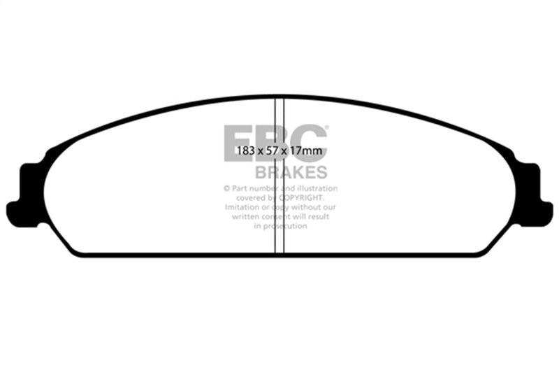 EBC 13-14 Chrysler 200 3.6 Greenstuff Front Brake Pads - Burkken Auto Parts