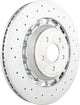 Brembo 15-18 Porsche Macan Front Grooved UV Coated Rotor