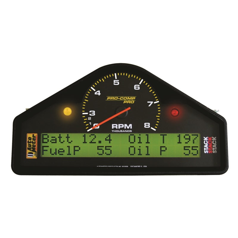 Autometer Pro-Comp Race Dash 0-8k RPM/Speed/Oil Press & Temp/WaterTemp/Fuel Pressure/Battery Gauge - Burkken Auto Parts