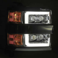 AlphaRex 15-18 Chevy 2500HD NOVA LED Proj Headlights Plank Style Black w/Activ Light/Seq Signal/DRL - Burkken Auto Parts