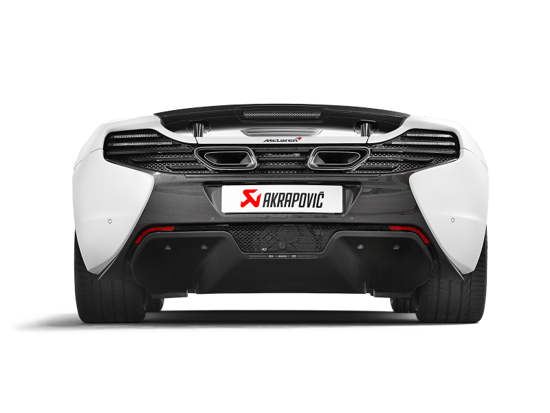 Akrapovic 14-17 McLaren 650S/650S Spyder Slip-On Line (Titanium) w/ Carbon Tips - Burkken Auto Parts