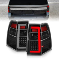 ANZO 07-17 Ford Expedition LED Taillights w/ Light Bar Black Housing Clear Lens - Burkken Auto Parts