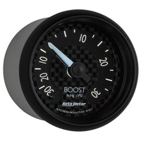 Autometer GT Series 52mm Mechanical 30 In Hg/30 psi Vacuum/Boost Gauge - Burkken Auto Parts