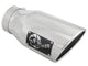 aFe MACH Force-XP 304 SS Right Side Single Wall Polished Exhaust Tip 4in Inlet x 6in Outlet x 12in L - Burkken Auto Parts