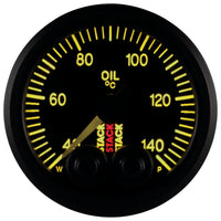 Autometer Stack 52mm 40-140 Deg C 1/8in NPTF Male Pro-Control Oil Temp Gauge - Black - Burkken Auto Parts