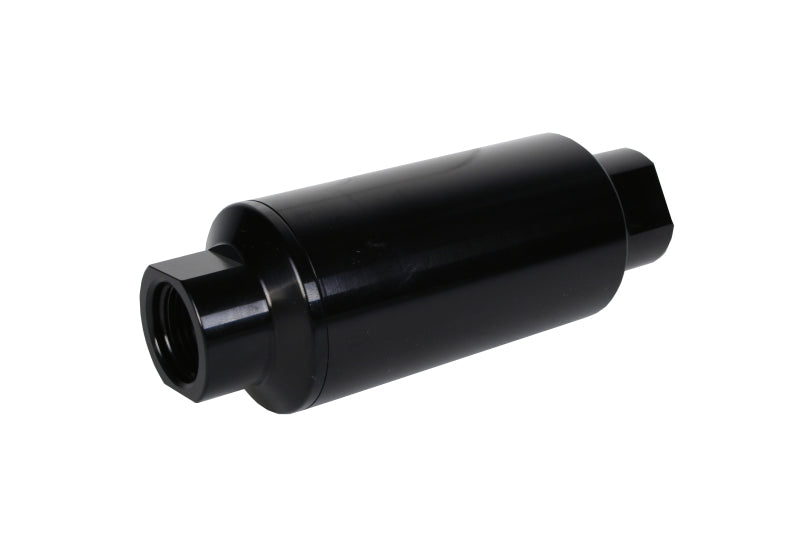 Aeromotive In-Line Filter 10AN 10 Micron Microglass Element Bright-Dip Black 2in OD - Burkken Auto Parts
