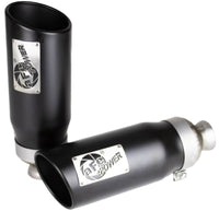 aFe MACH Force-XP 4-1/2in Steel OE Replacement Exhaust Tips - 2021+ Dodge Ram (5.7L V8) - Black - Burkken Auto Parts