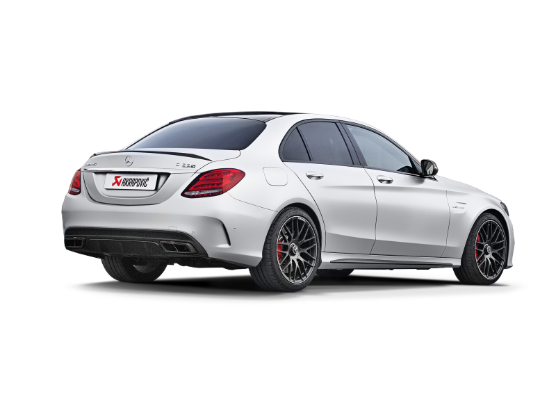 Akrapovic 15-17 AMG C63 Estate Evolution Line Cat Back (Titanium) w/ Carbon Tips (Req. Link Pipe) - Burkken Auto Parts