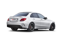 Akrapovic 15-17 AMG C63 Estate Evolution Line Cat Back (Titanium) w/ Carbon Tips (Req. Link Pipe) - Burkken Auto Parts