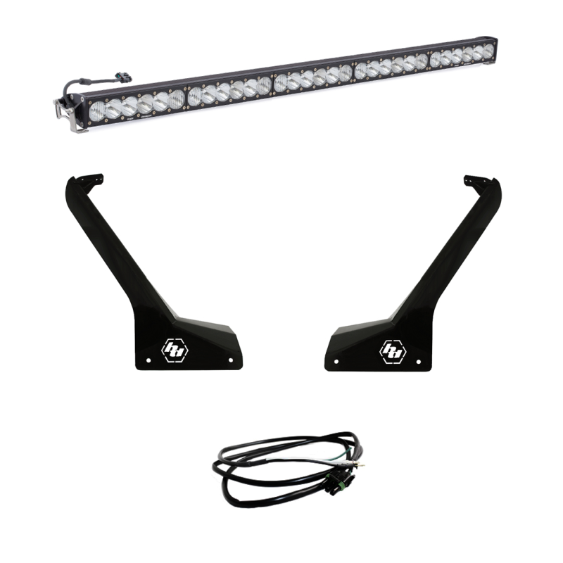Baja Designs 2018+ Jeep Wrangler JL/JT OnX6+ 50in Roof LED Light Bar Kit w/ Upfitter - Burkken Auto Parts