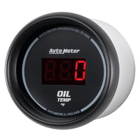 Autometer Black 0-400F Digital Oil Temp Gauge - Burkken Auto Parts