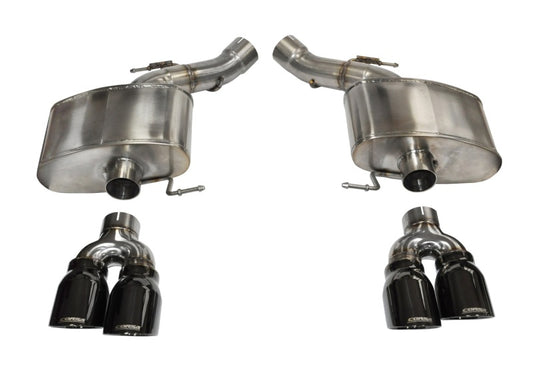 Corsa 2012-2017 BMW M5 F10 Black Sport Axle-Back Exhaust - Burkken Auto Parts