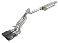 aFe Rebel Series Cat-Back 2.5in Dual Center Exit SS Exhaust w/ Black Tips 07-14 Jeep Wrangler V6 - Burkken Auto Parts