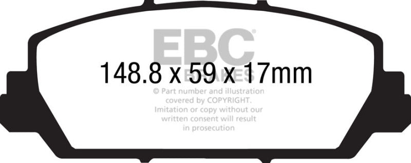 EBC 12+ Acura RDX 3.5 Greenstuff Front Brake Pads - Burkken Auto Parts
