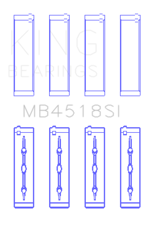 King Engine Bearings 11-20 Chrysler 300 / Dodge Grand Caravan (Size +0.25mm) Main Bearing Set