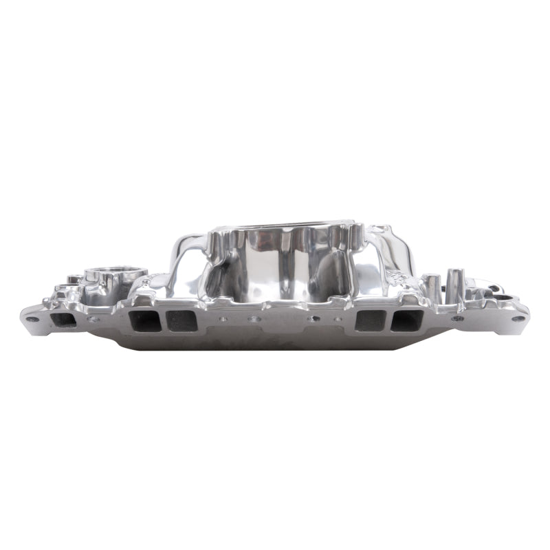 Edelbrock SBC Perf Air Gap Manifold Polished - Burkken Auto Parts