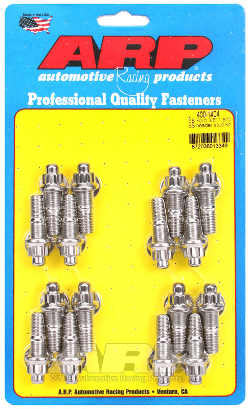 ARP SB Ford 3/8 x 1.670 SS Header Stud Kit - Burkken Auto Parts