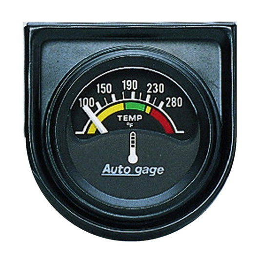 AutoMeter Gauge Console Water Temp 1.5in. 280 Deg. F Elec Blk Dial Blk Bezel Autogage - Burkken Auto Parts