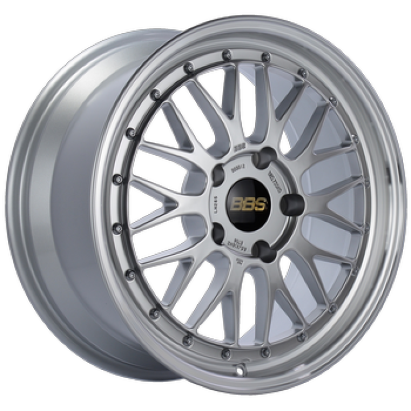 BBS LM 18x8 5x114.3 ET40 Diamond Silver Center Diamond Cut Lip Wheel - 82mm PFS/Clip Required - Burkken Auto Parts