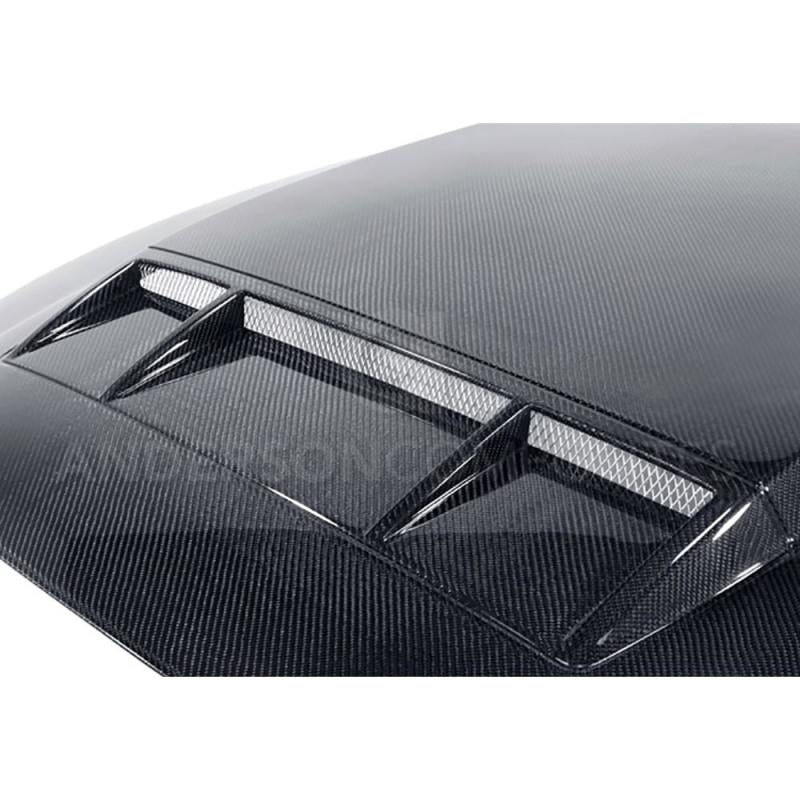 Anderson Composites 10-14 Ford Mustang/Shelby GT500 and 2013-2014 GT/V6 Ram Air Type-CR Hood - Burkken Auto Parts