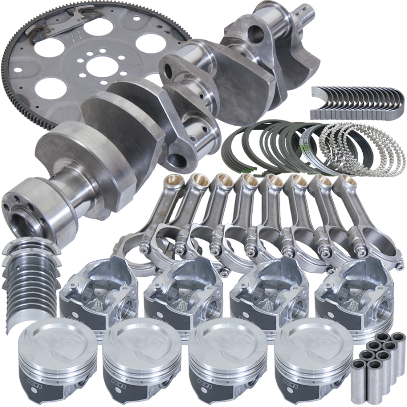 Eagle Chevy LT1350 1Pc 3.750in Crank 5.700in I-Beam Rods 4.030in Pistons 153 Tooth FP Bal Assembly - Burkken Auto Parts