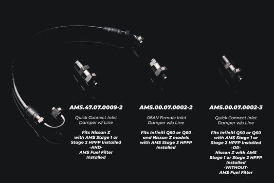 AMS Performance -6AN to -6AN Inline Fuel Pulsation Damper