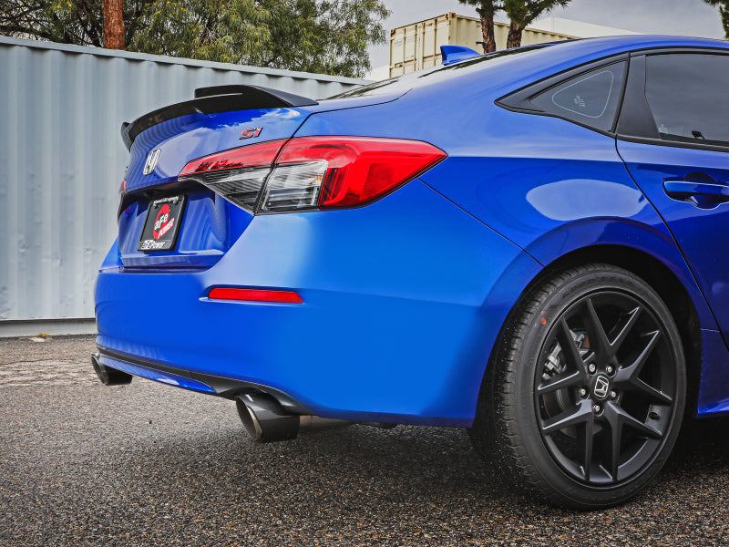 aFe 22-23 Honda Civic Si L4 1.5L (t) Takeda 2.5in to 3in 304 SS Cat-Back Exhaust w/Carbon Fiber Tips - Burkken Auto Parts
