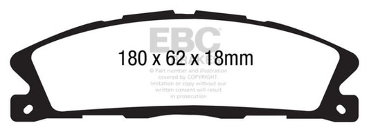 EBC 13+ Ford Flex 3.5 Greenstuff Front Brake Pads - Burkken Auto Parts