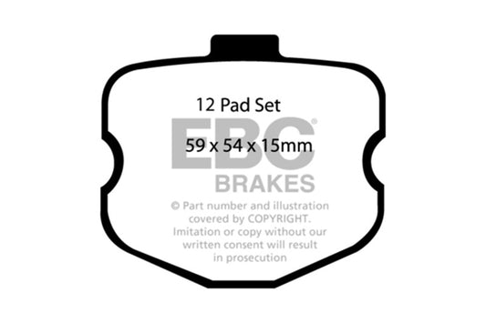 EBC 06-08 Chevrolet Corvette (C6) 7.0 (Z06) Redstuff Front Brake Pads - Burkken Auto Parts