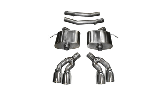 Corsa 2016-2019 Cadillac CTS V Sedan 6.2L V8 2.75in Polished Sport Axle-Back Exhaust - Burkken Auto Parts