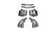 Corsa 2016-2019 Cadillac CTS V Sedan 6.2L V8 2.75in Polished Sport Axle-Back Exhaust - Burkken Auto Parts