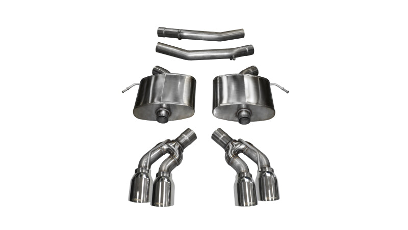 Corsa 2016-2019 Cadillac CTS V 6.2L V8 2.75in Polished Xtreme Axle-Back Exhaust - Burkken Auto Parts