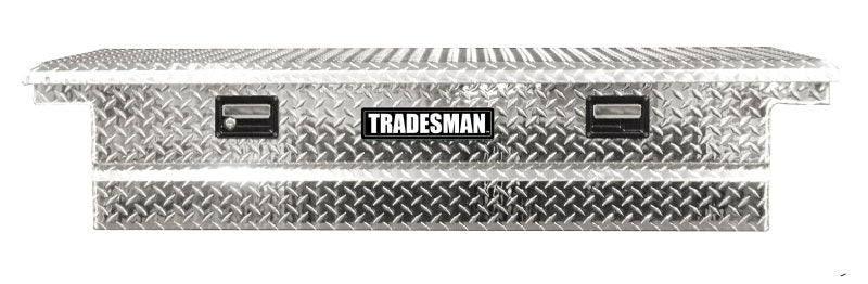 Tradesman Aluminum Economy Cross Bed Truck Tool Box (70in./Front Opening) - Brite - Burkken Auto Parts