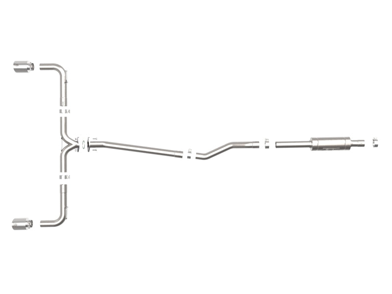 aFe Takeda 2-1/2in 304 SS Cat-Back Exhaust w/ Polished Tips 14-18 Mazda 3 L4 2.0L/2.5L - Burkken Auto Parts